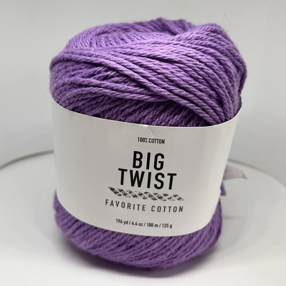 Big Twist Favorite Cotton Yarn, Hyper Violet